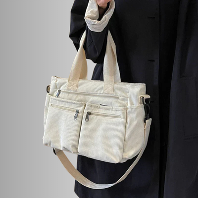Freya™ | Urban Cord Olkalaukku – Tyylikäs, Käytännöllinen ja Valmis Kaikkeen
