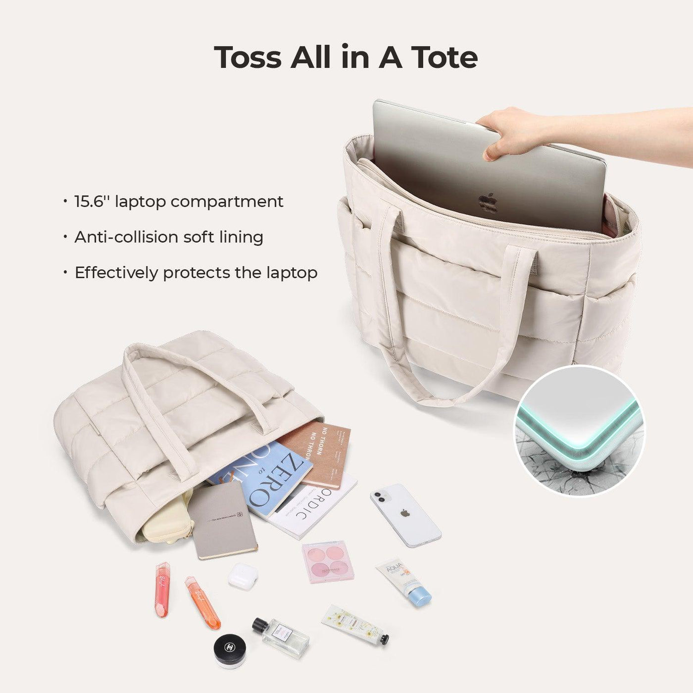 Emma™ | Virallinen Comfy Puffer Bag