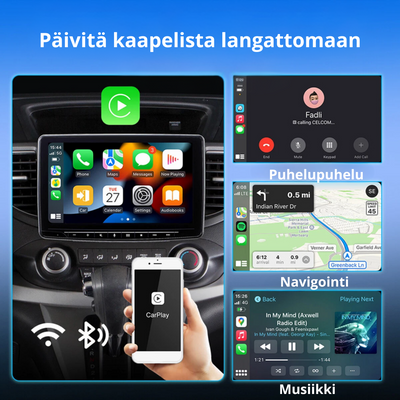 🚗 DriveMate™ | 2-in-1 Langaton CarPlay & Android Auto -sovitin